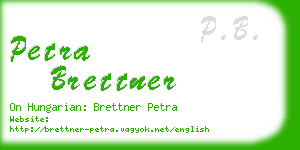 petra brettner business card